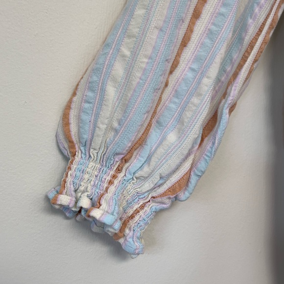 Paige Striped Peasant Blouse - Picture 3 of 6